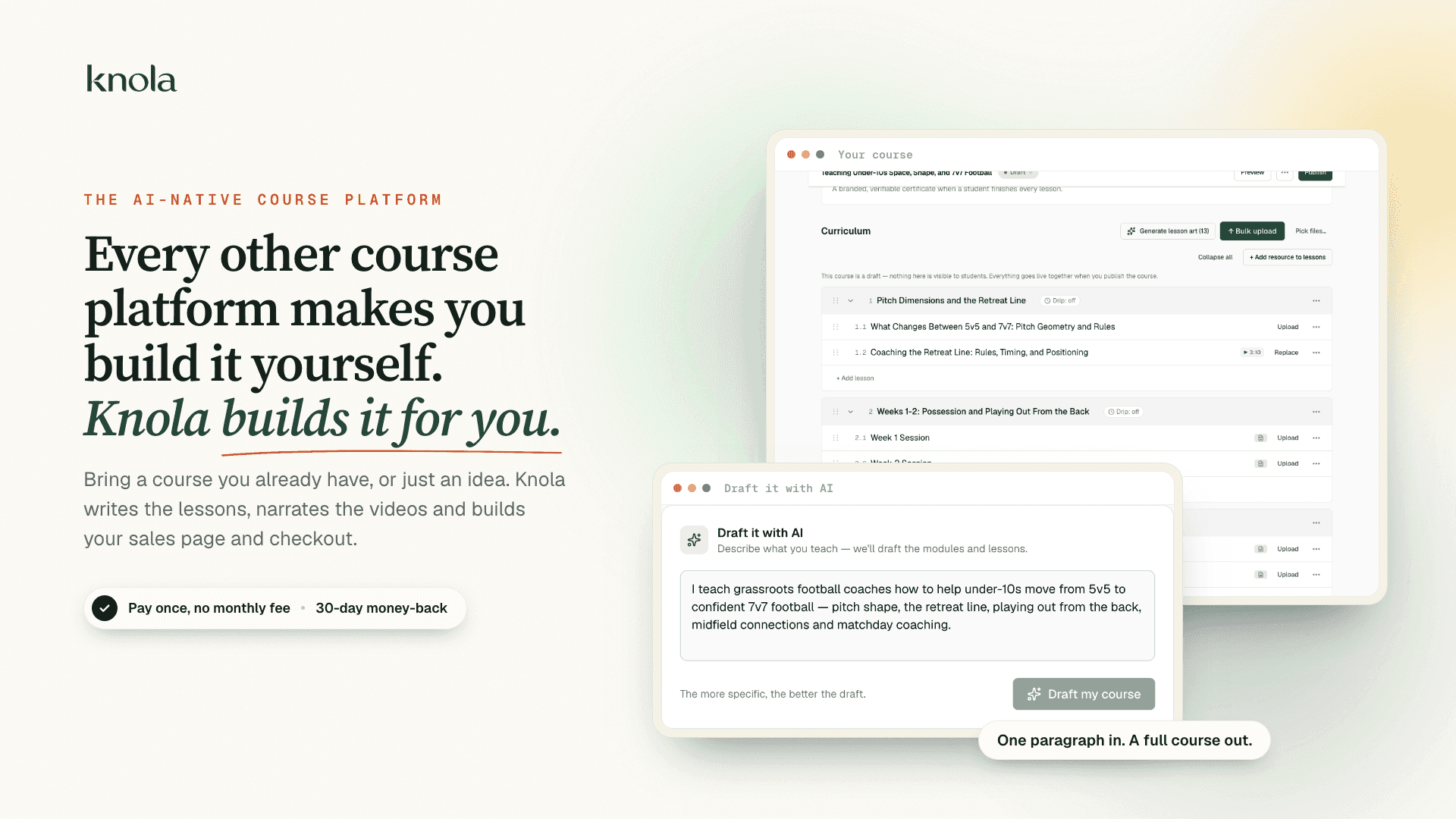 Knola: AI Course Creator & Hosting Platform image 2