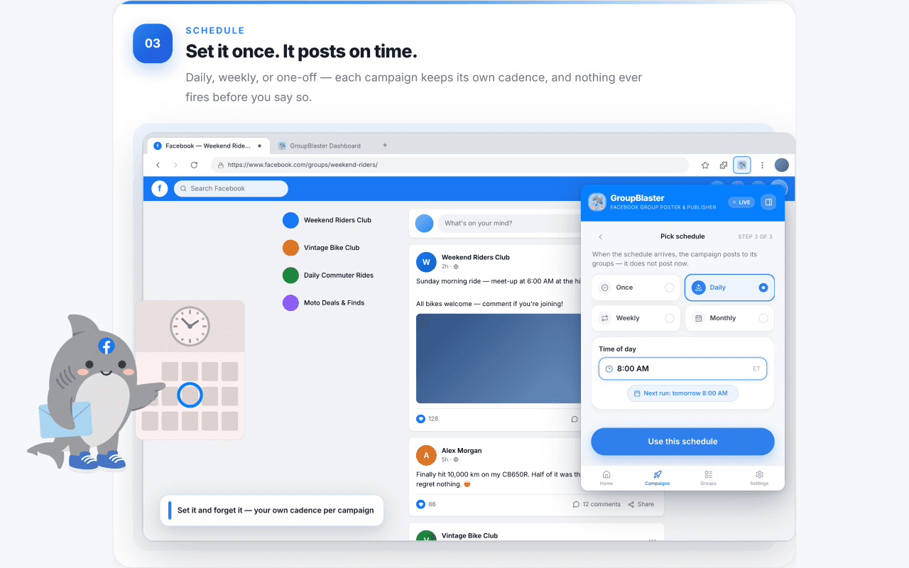 GroupBlaster — Auto Pilot Schedule Posts image 4