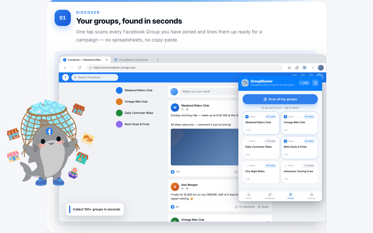 GroupBlaster — Auto Pilot Schedule Posts image 2