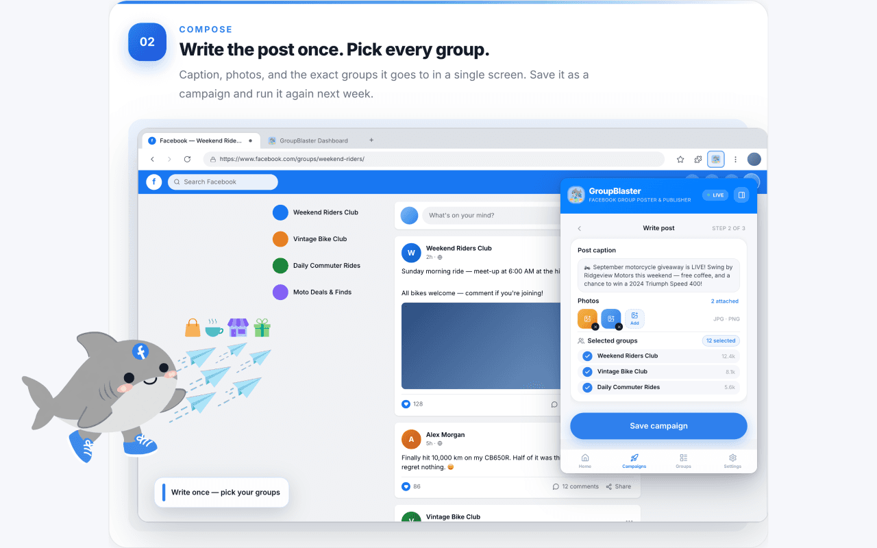 GroupBlaster — Auto Pilot Schedule Posts image 3
