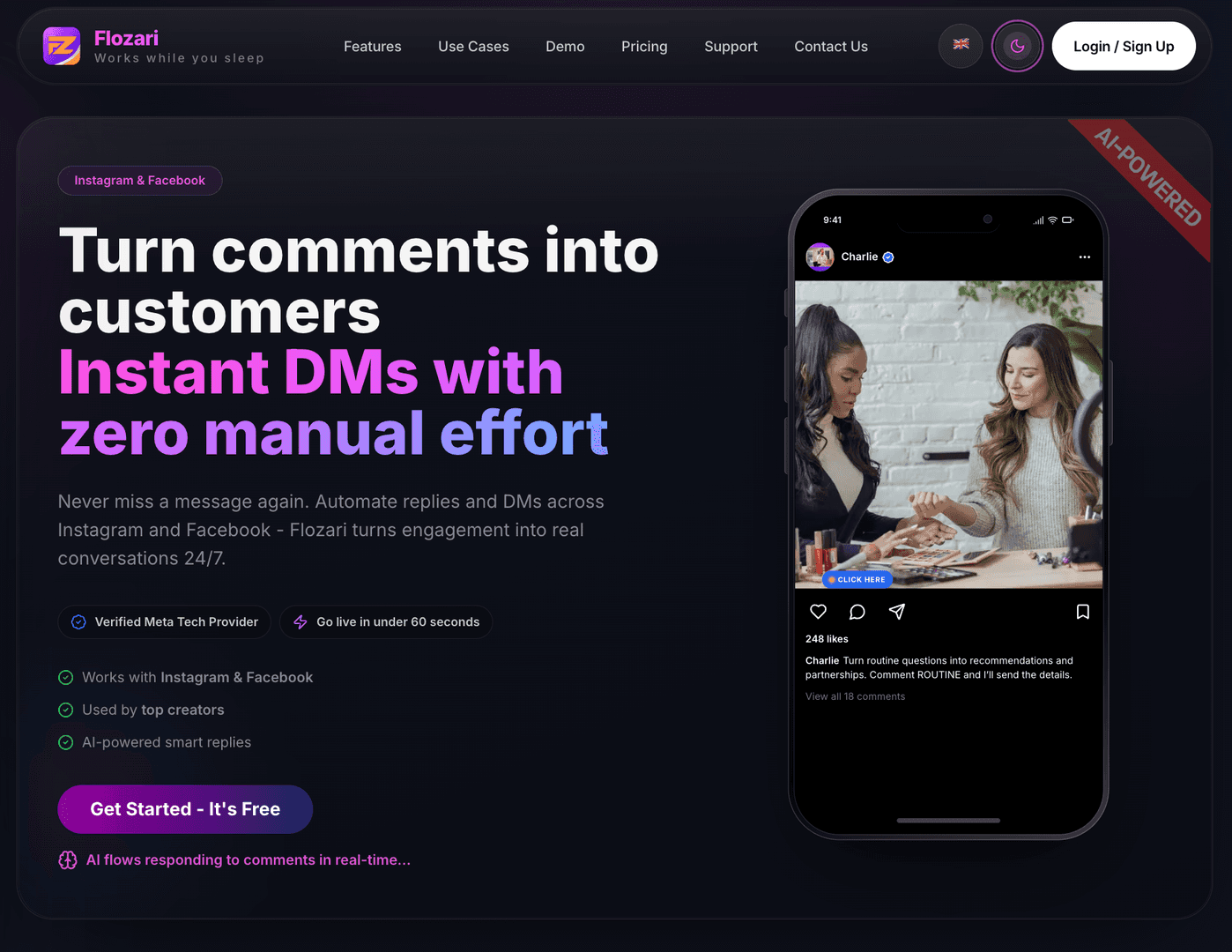 Flozari | Instagram Automation Tool image 1