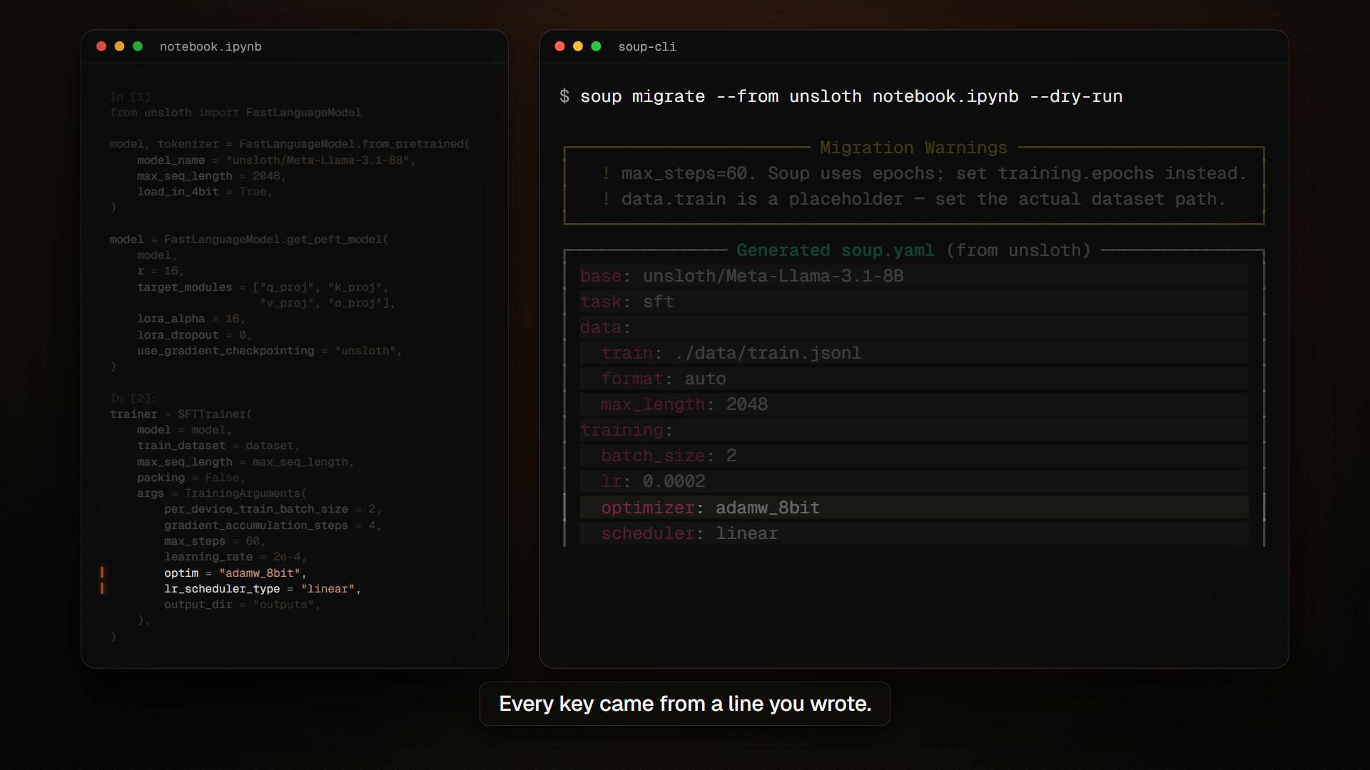 Soup CLI - fine-tune an 8B LLM on a 4 GB GPU image 4