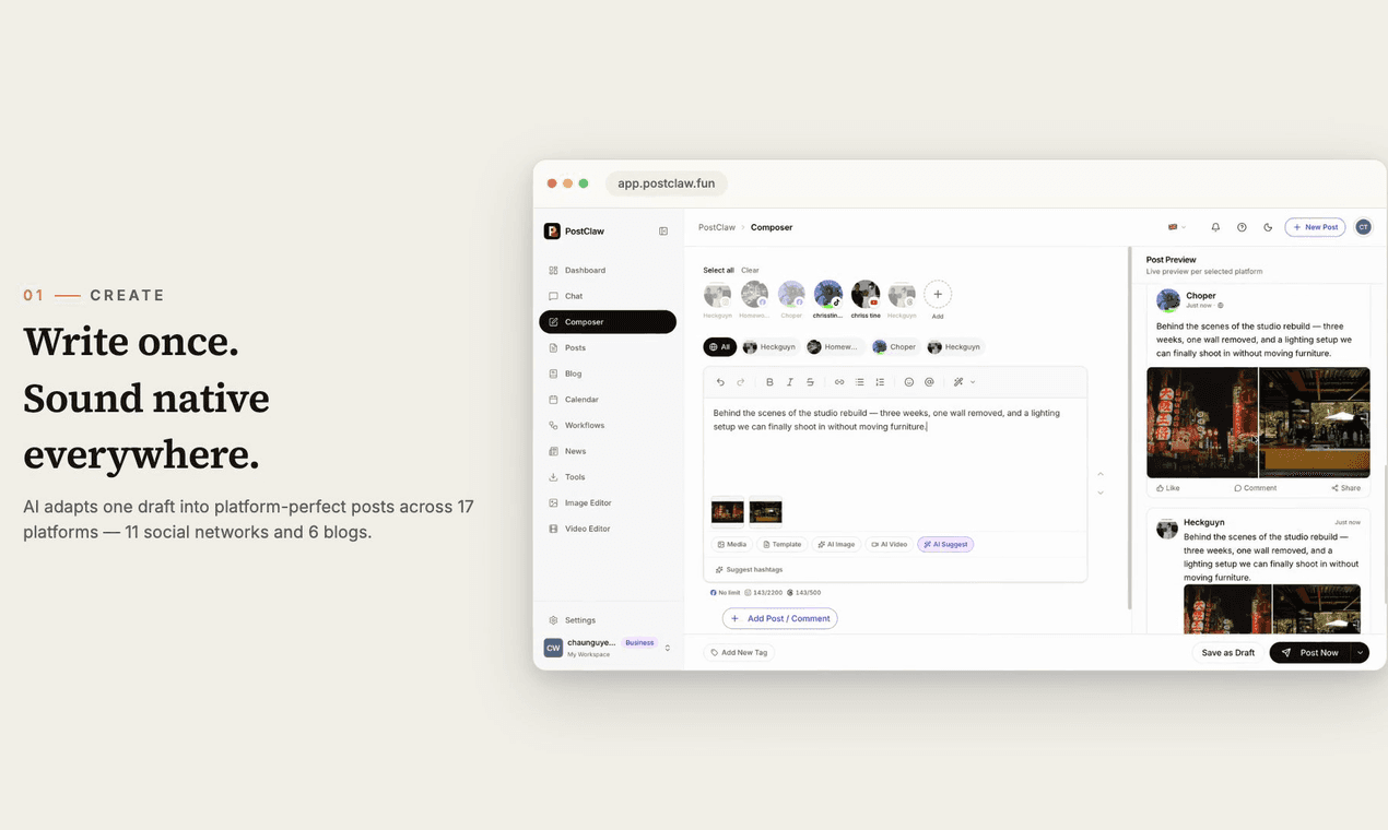 PostClaw image 3