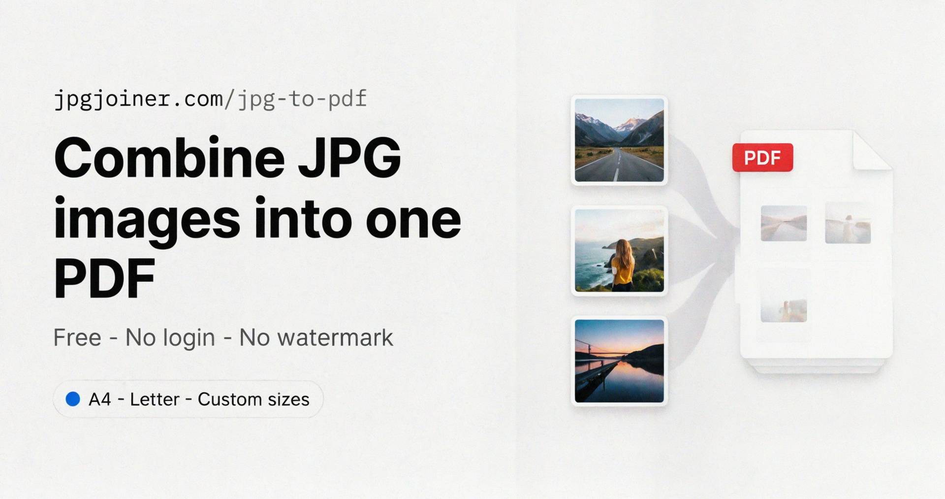 Merge JPG Files Online - Free, No Watermark image 1