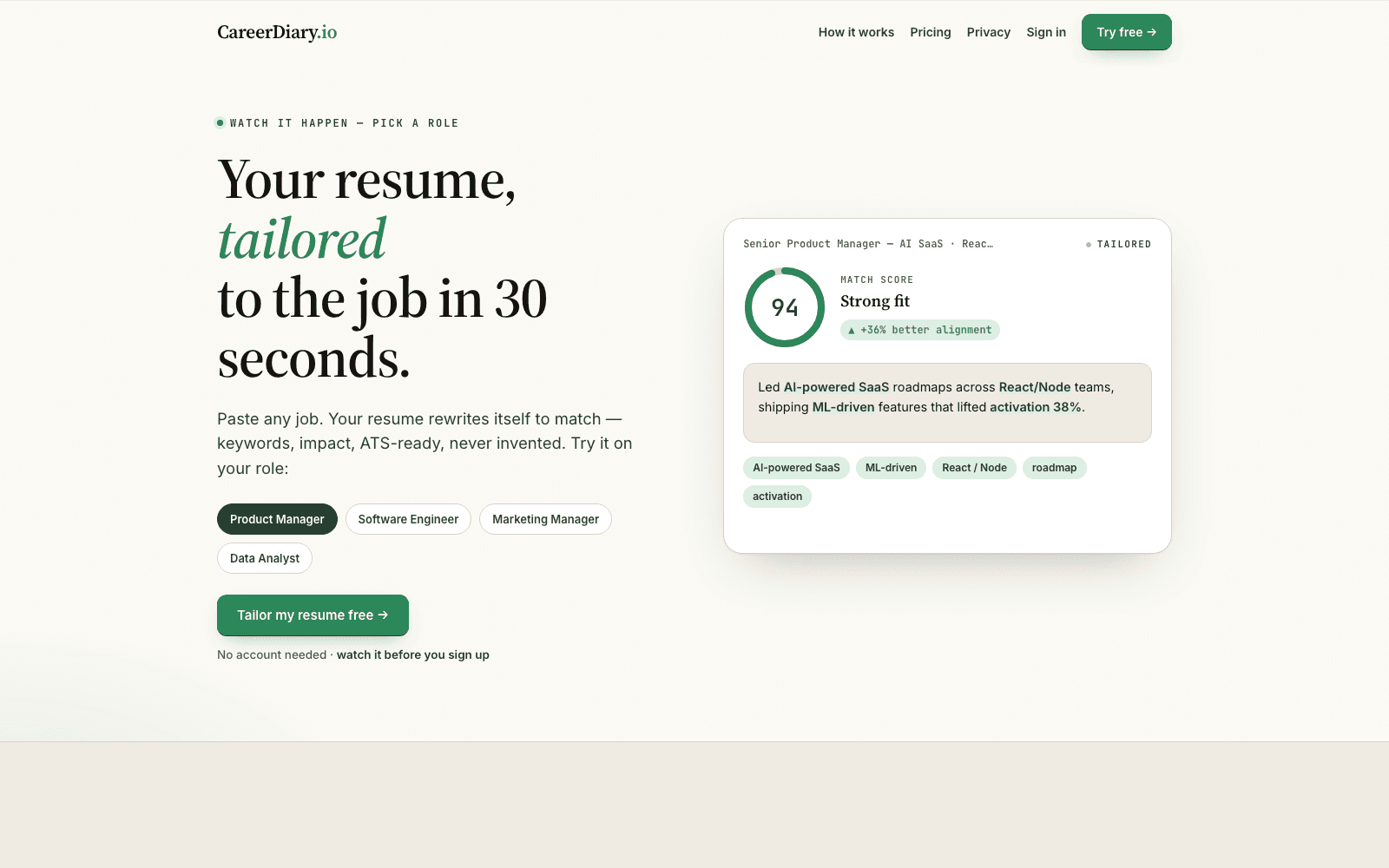 CareerDiary - AI Career Platform image 4