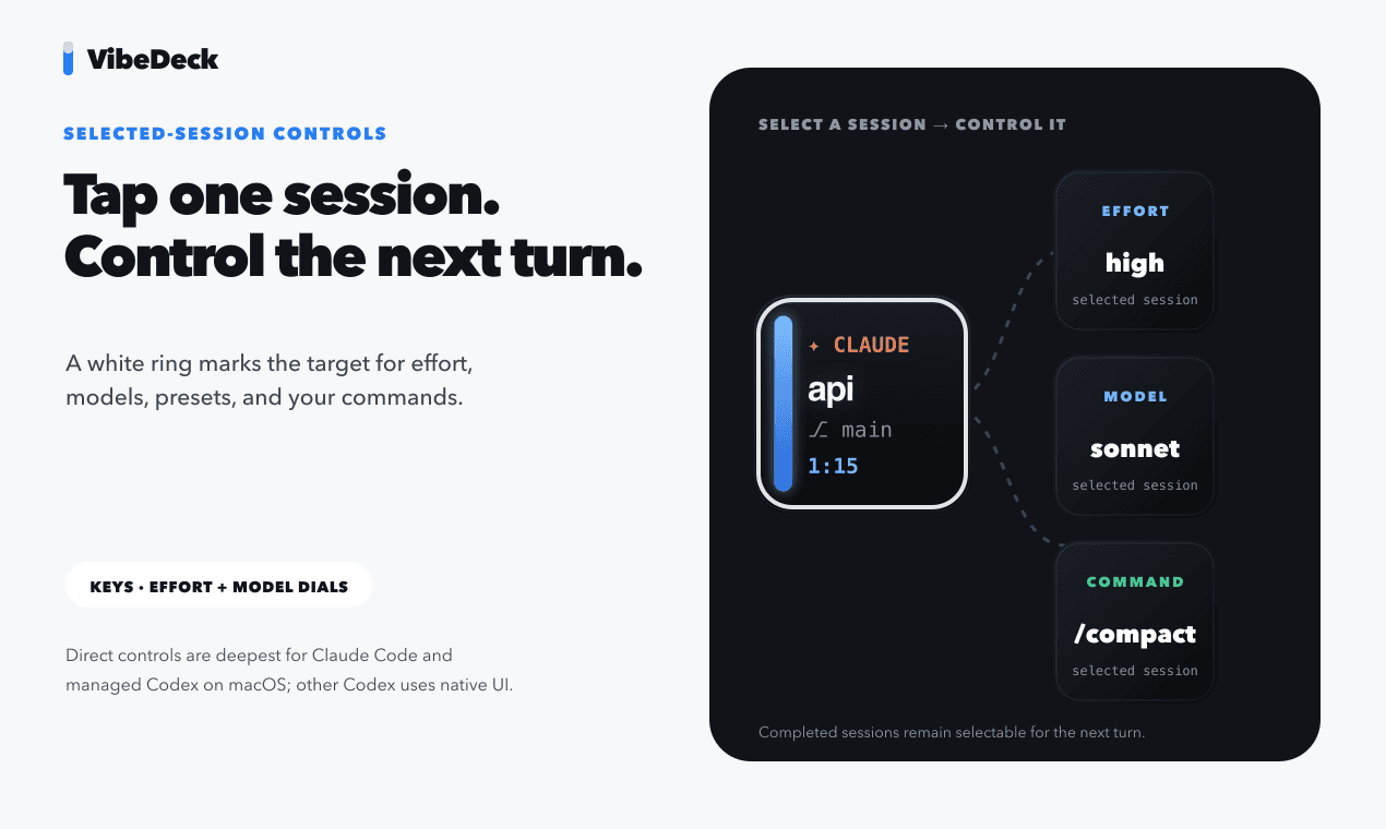 VibeDeck - control for Claude Code, Codex image 5