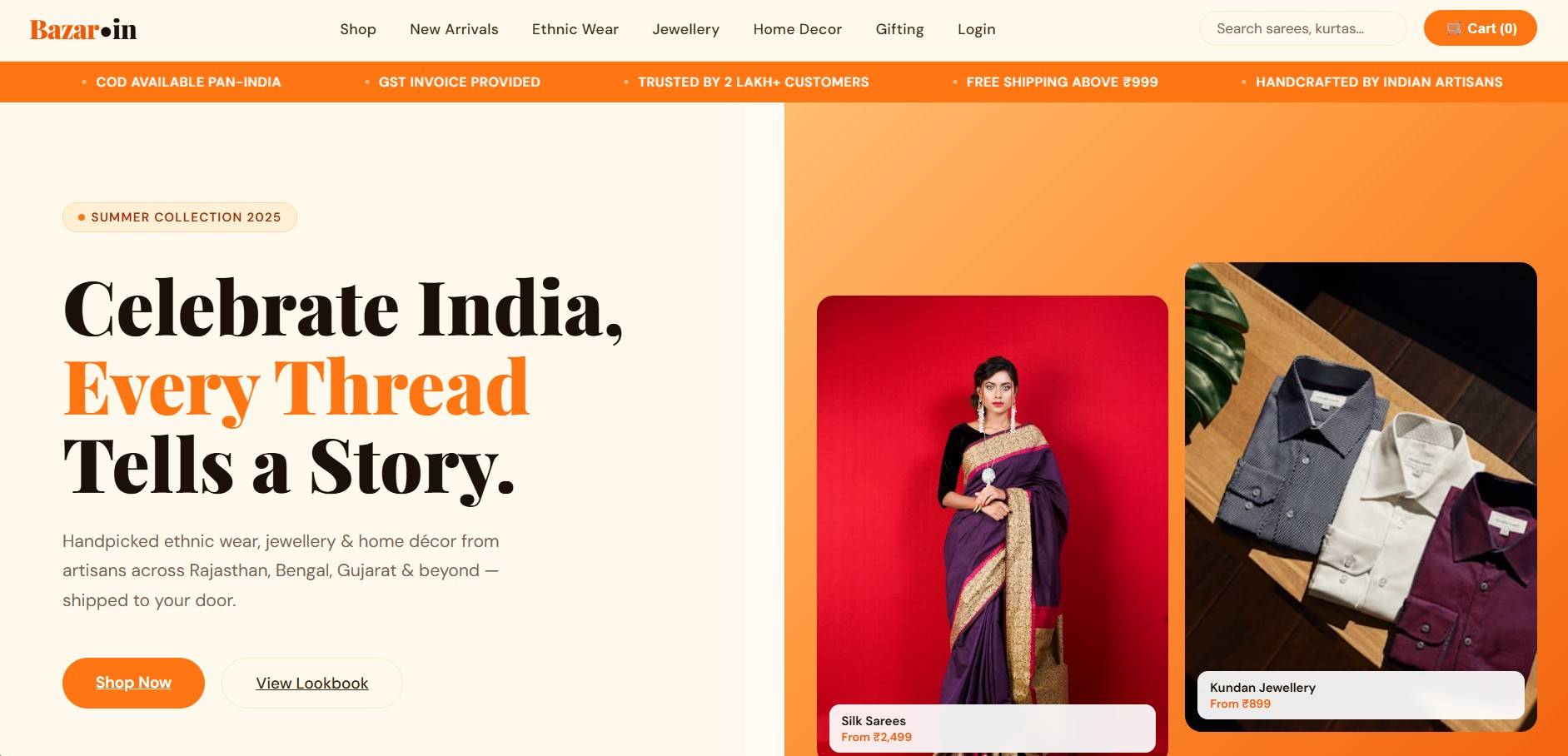 Bazar.in — E-Commerce image 1