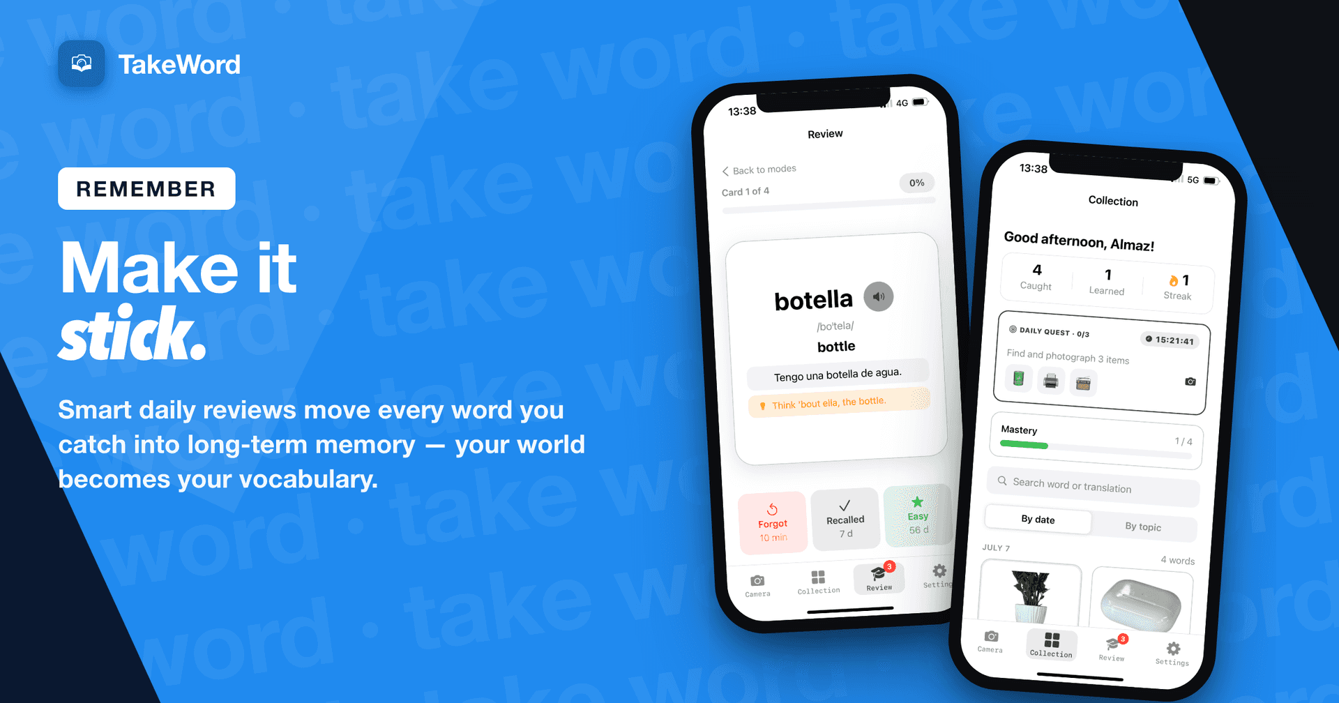 TakeWord — learn from camera image 4