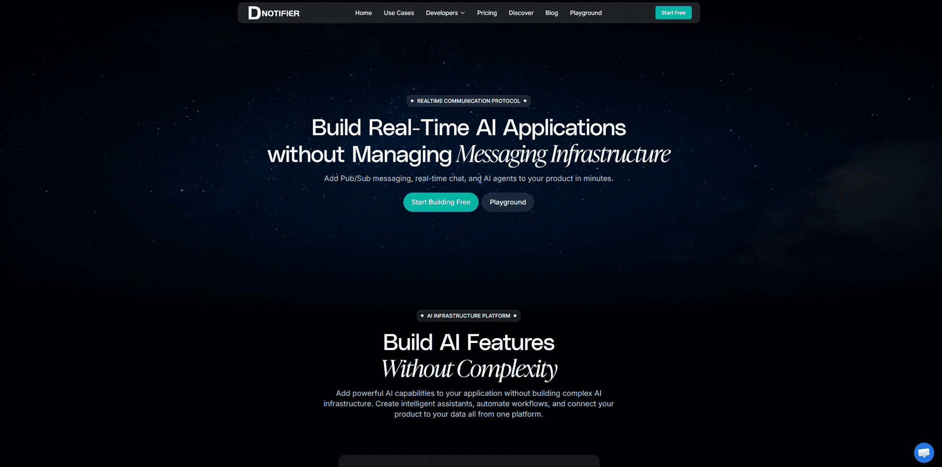 DNotifier Marketing website image 1
