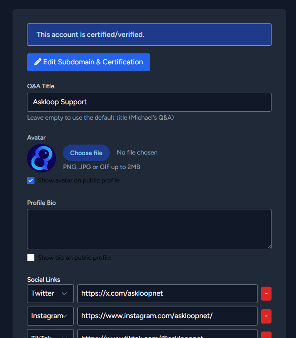 AskLoop – Your Public Q&A Page image 4