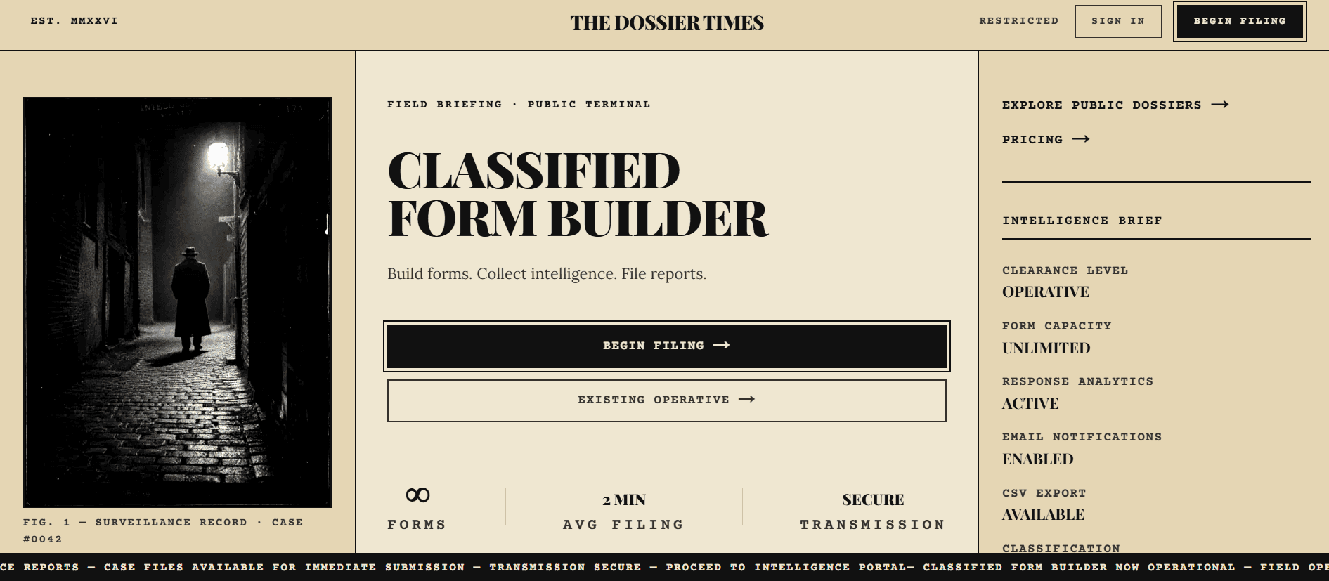 The Dossier Times image 1