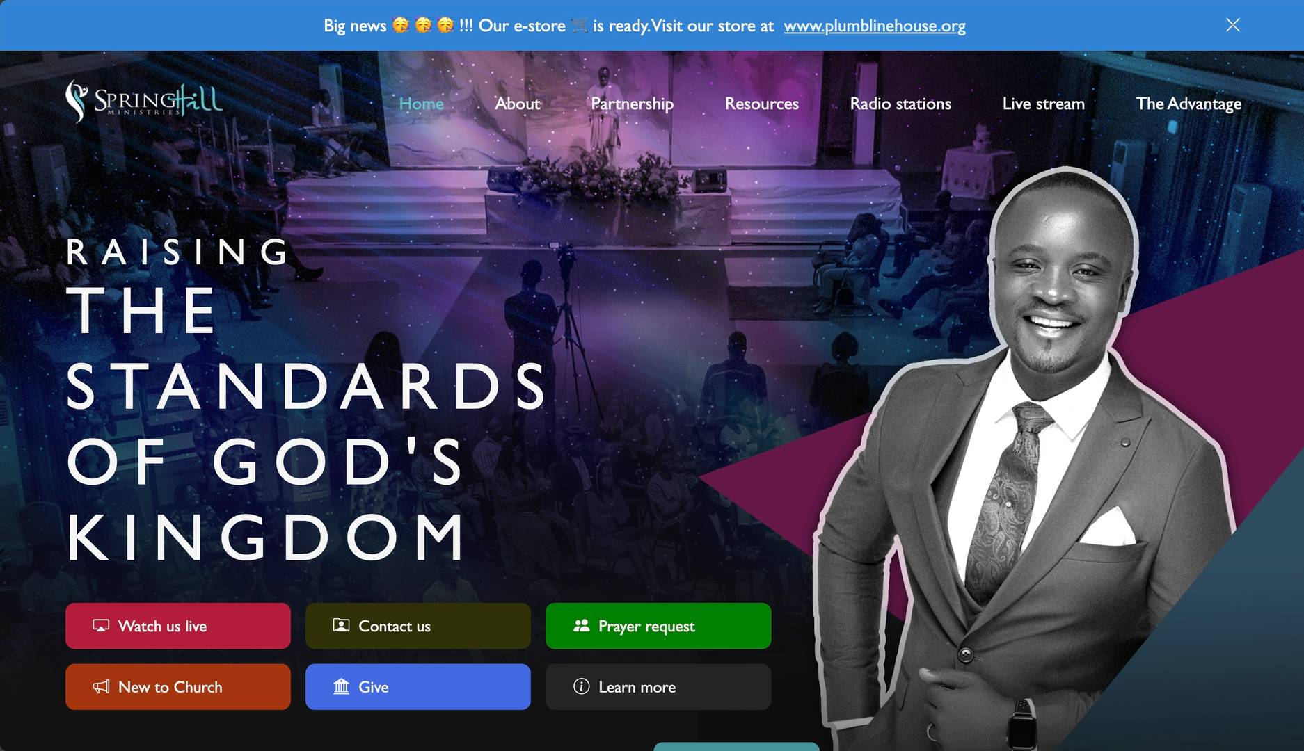 A web application for an organization
