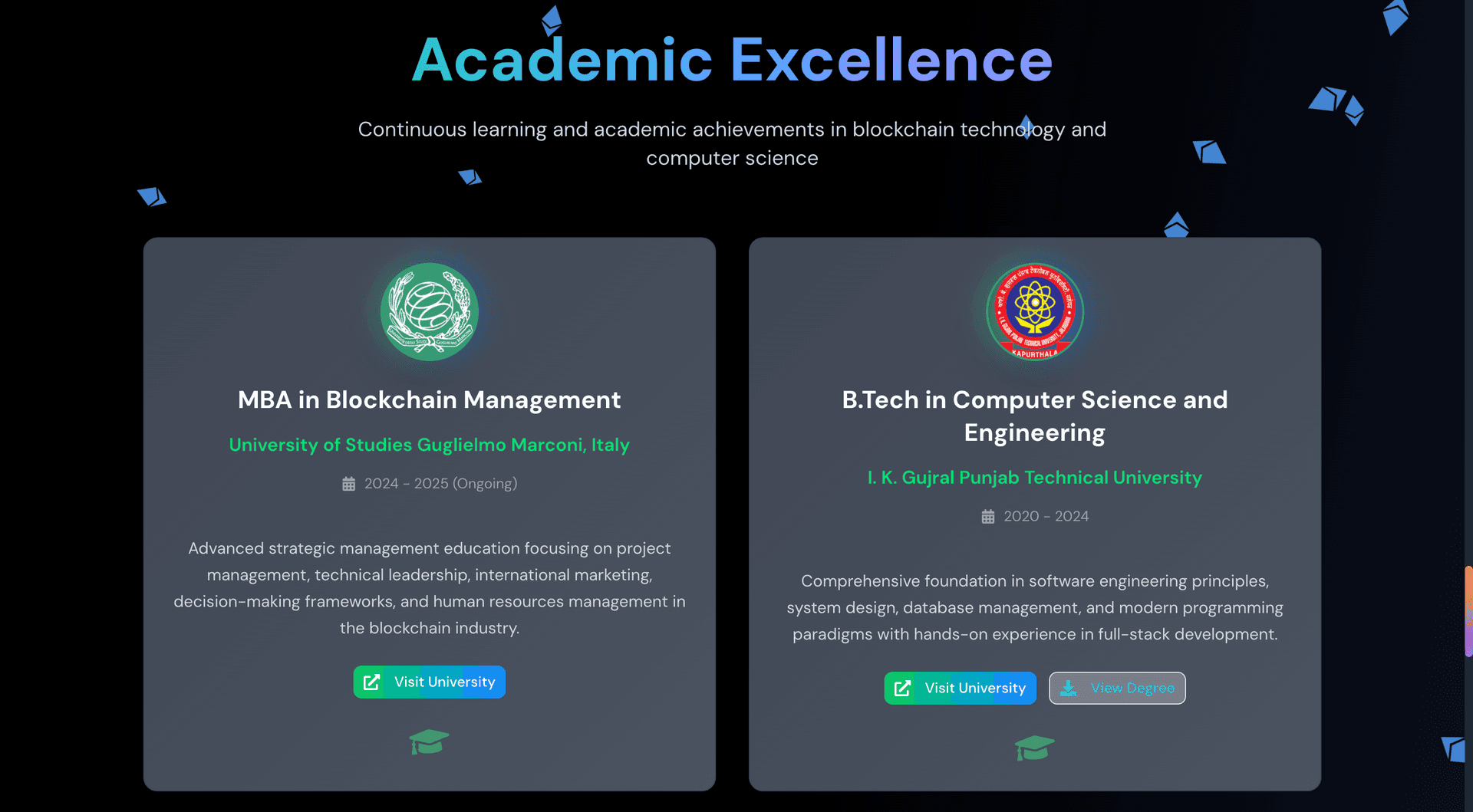 3D Crypto-Theme Portfolio image 5