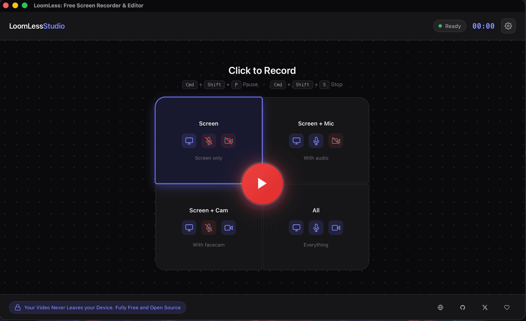 LoomLess | Screen Recorder for Mac & Chrome image 2