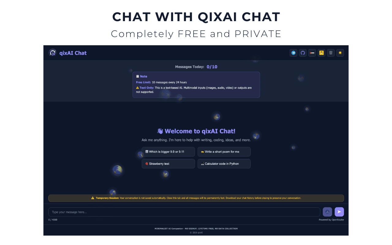 qixAI - Minimalist AI Companion image 3