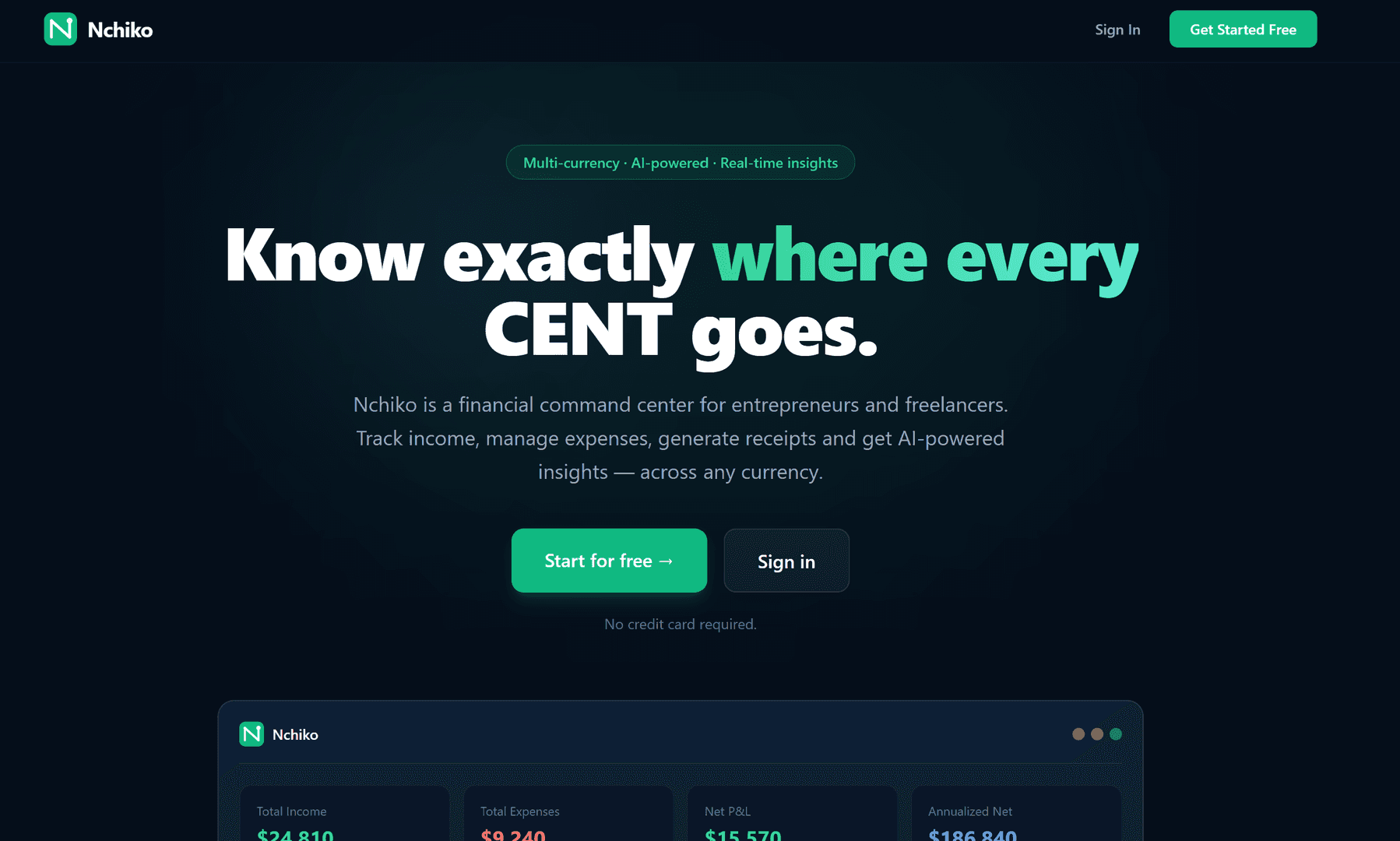 Nchiko – Financial Command Center image 1