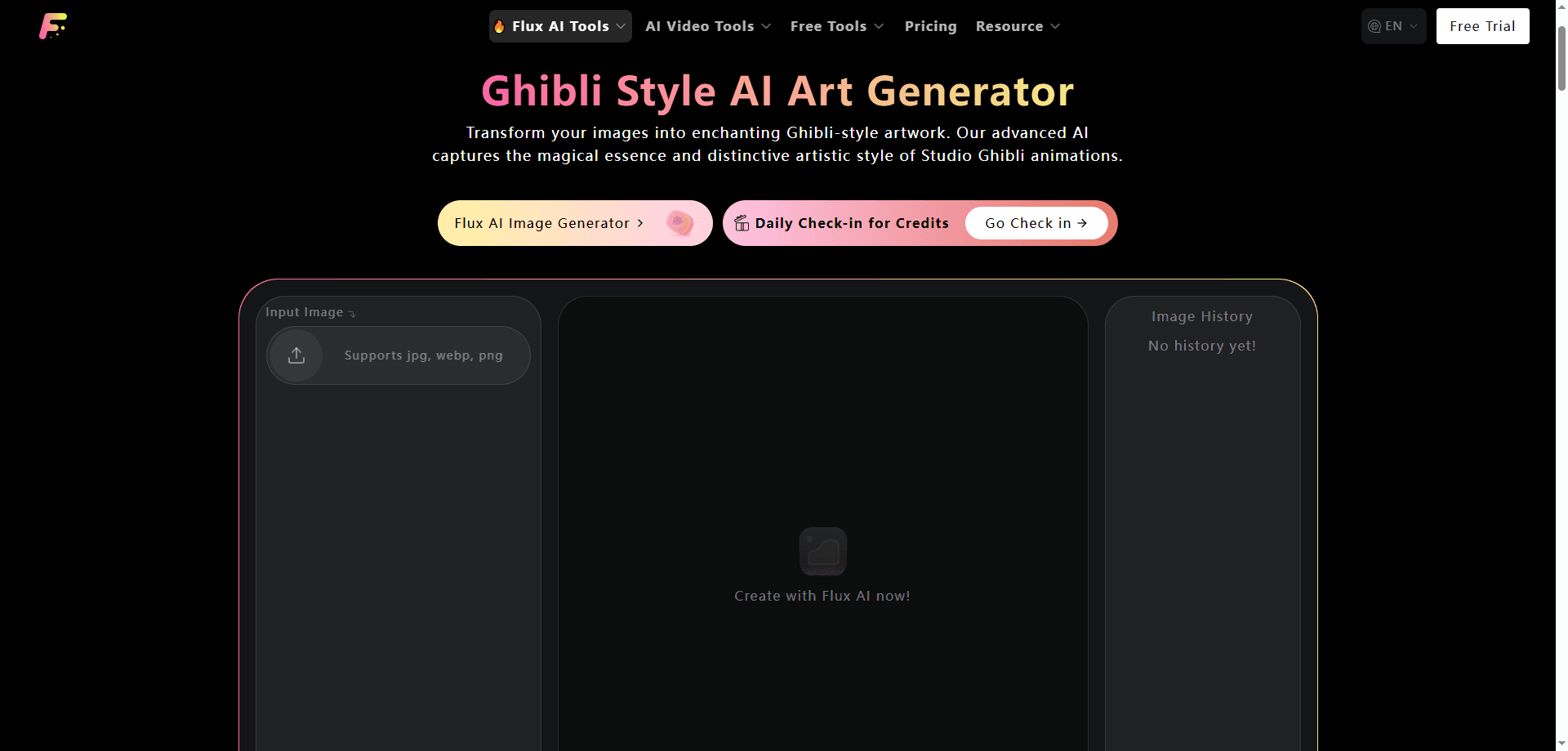 Flux Ghibli Style AI Art Generator image 1