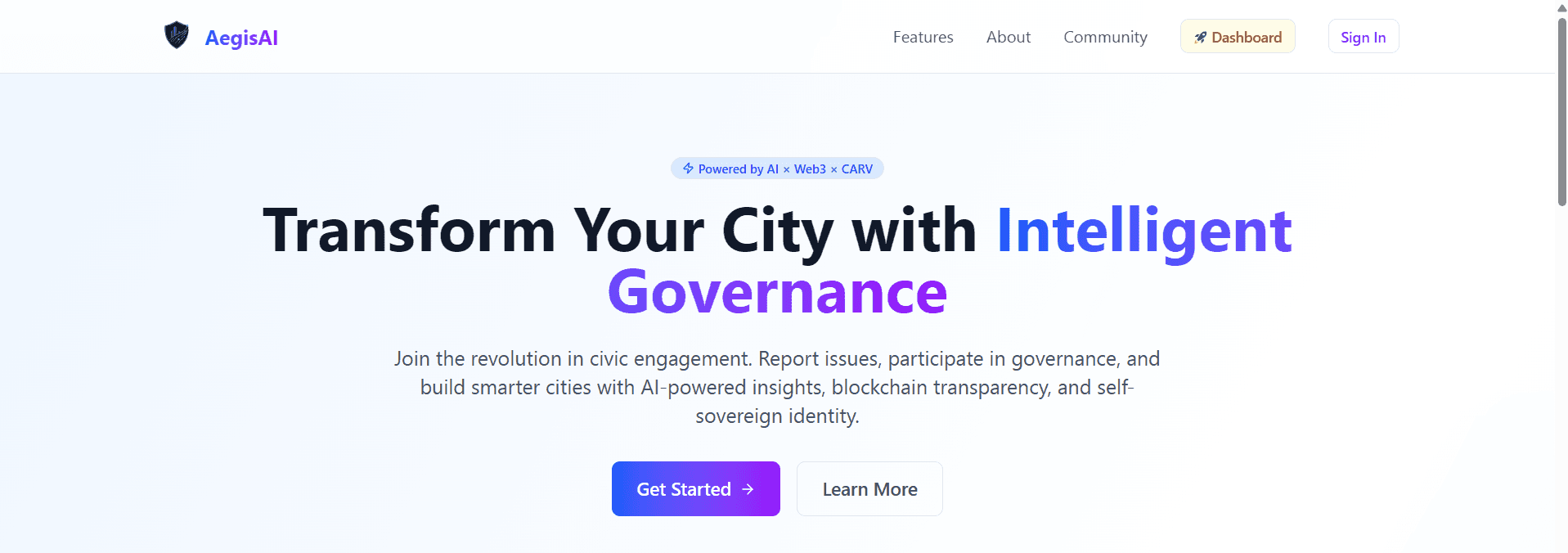 AegisAI – AI-Powered Civic Governance image 1