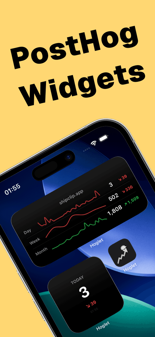 Hoglet - PostHog Analytics Widgets for iOS image 4