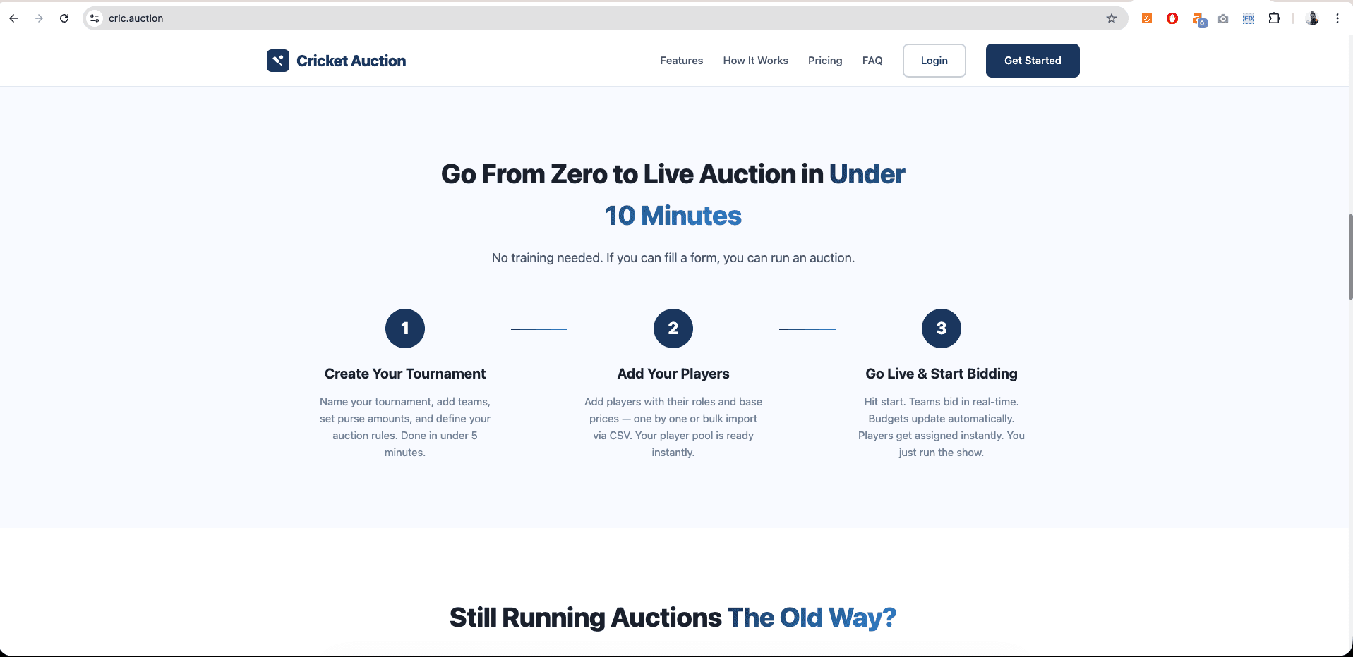 CricAuction — The Ultimate Platform for Cricket Player Auctions screenshot 3
