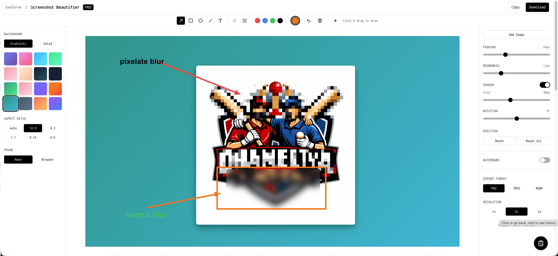 Free Screenshot Beautifier Online screenshot 3