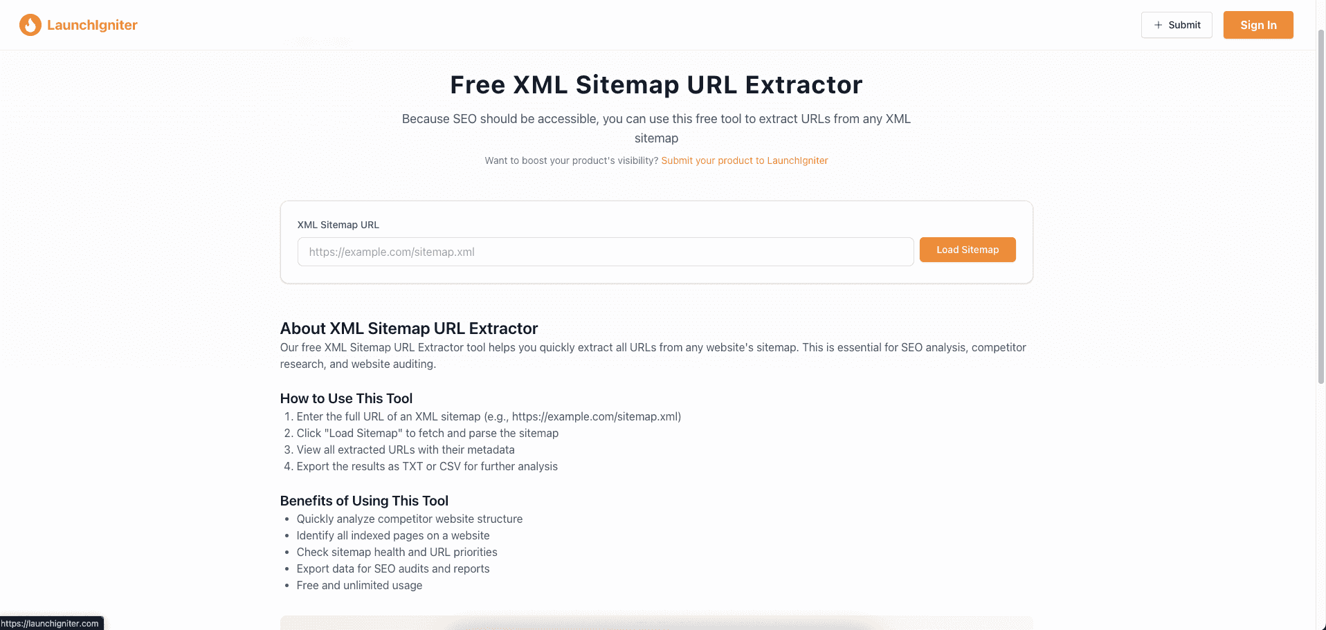 Sitemap URL Extractor image 1