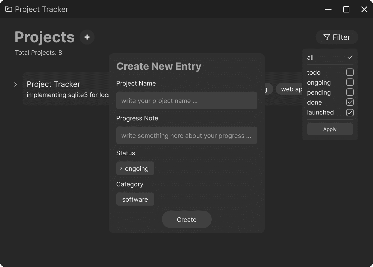 Vivid Momentum Project Tracker image 2