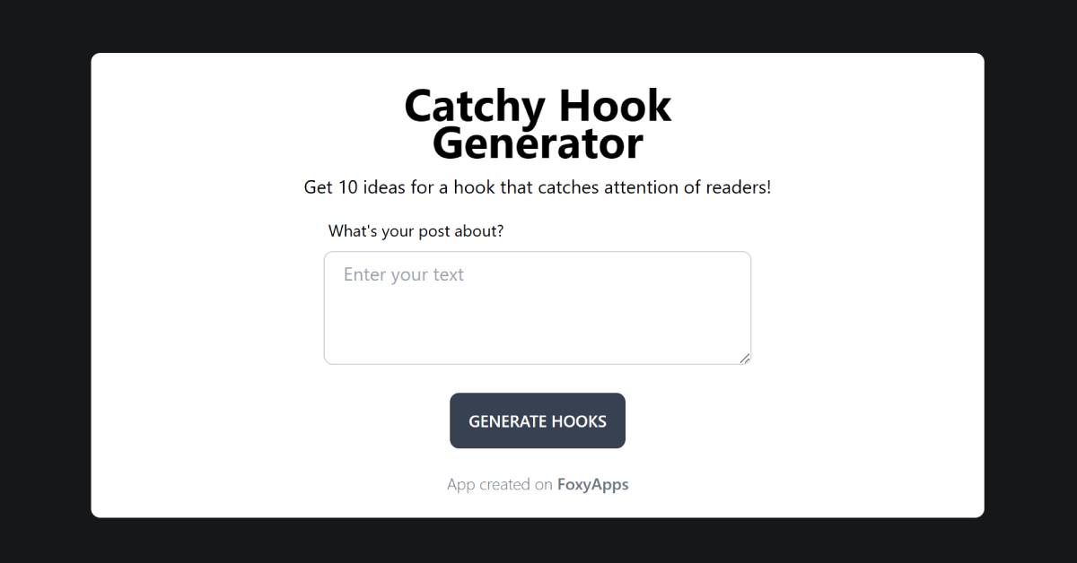 AI Hook Generator image 2