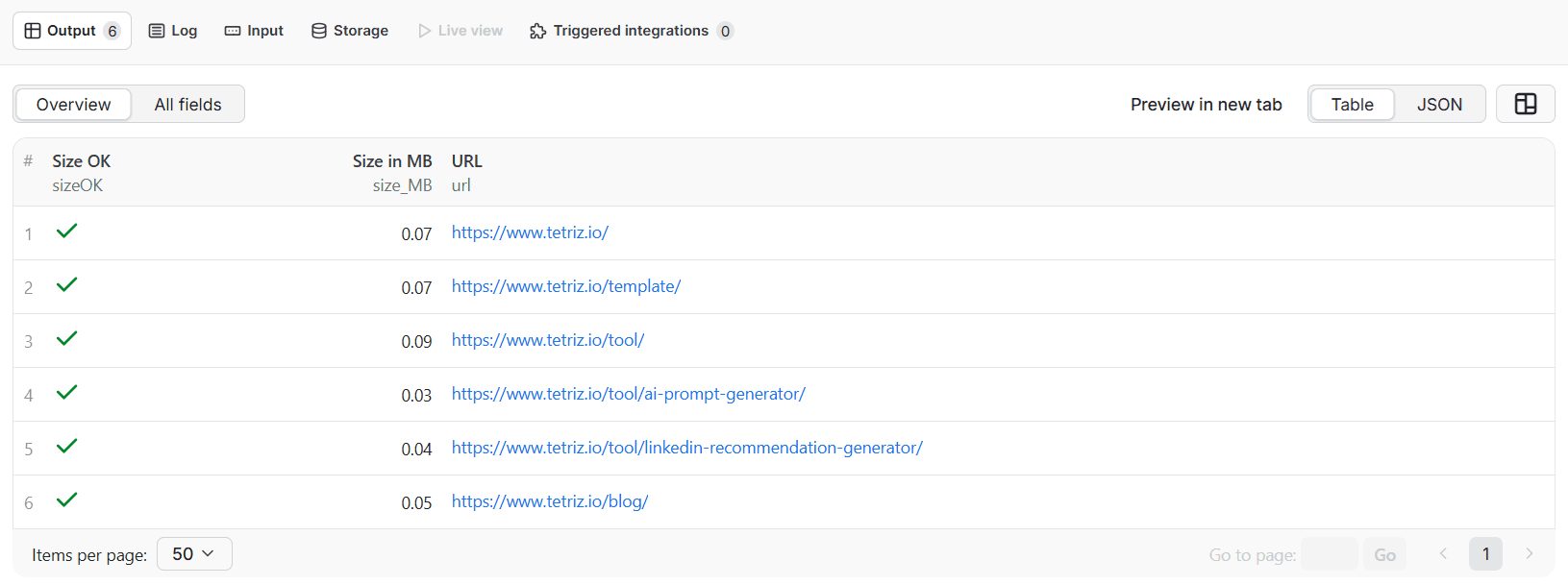 SEO Website audit check page size image 1