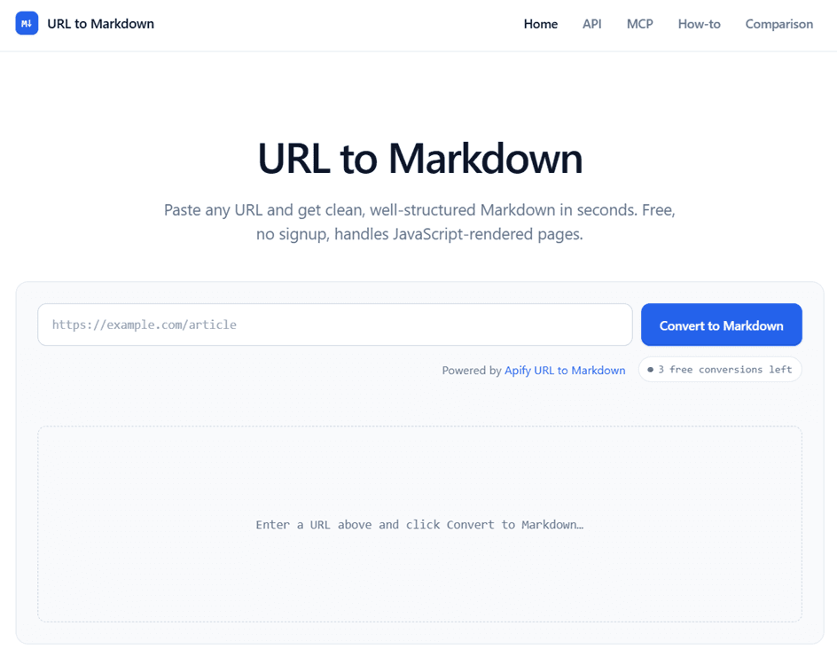 URL to Markdown - Free Online Converter image 2
