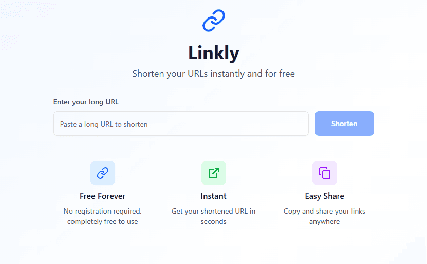 Linkly - Free URL Shortener image 1