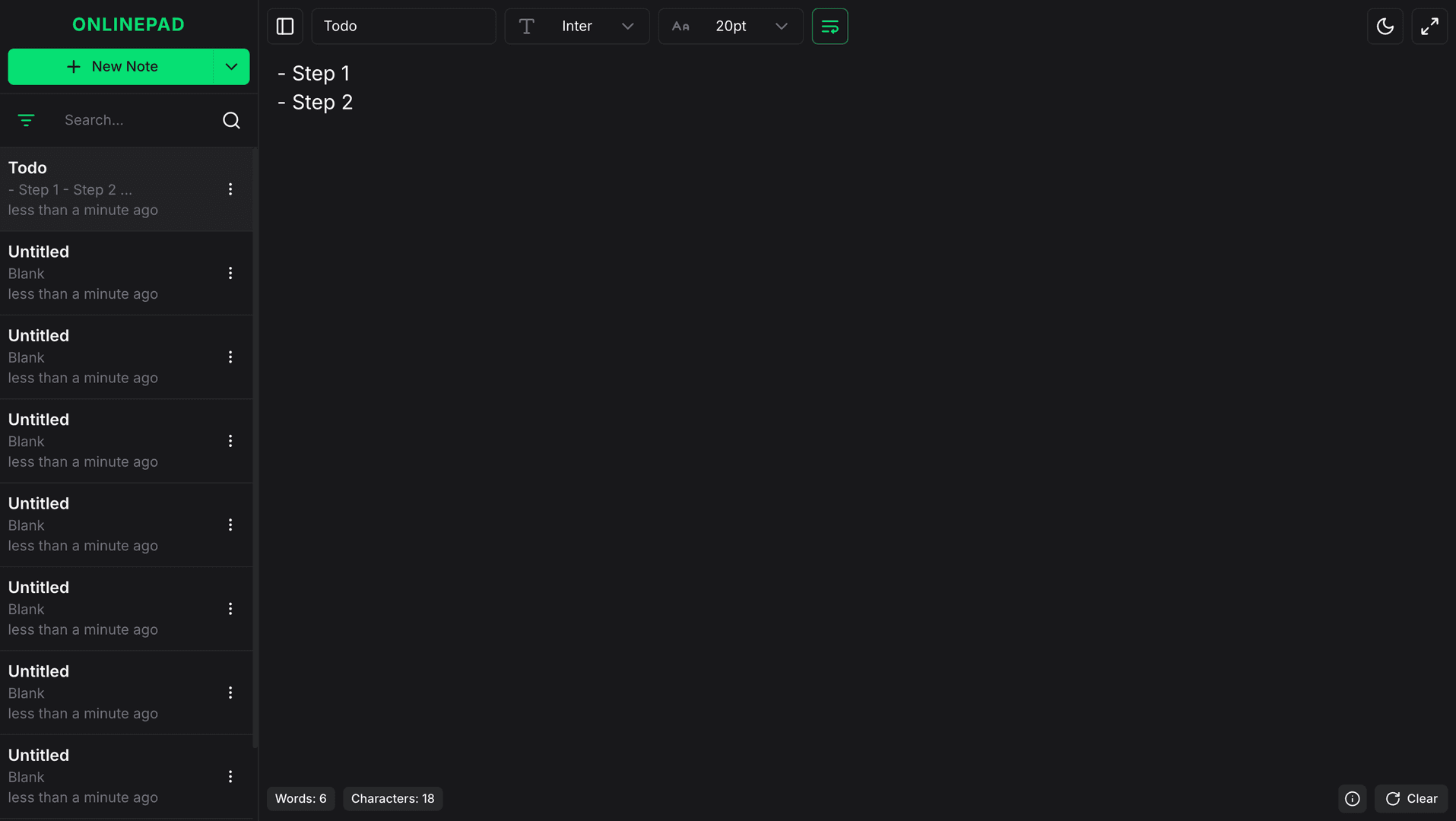 Free Online Notepad image 1