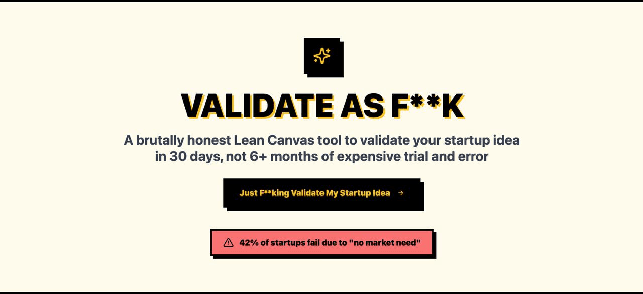 Just F**king Validate Your Startup Idea image 1