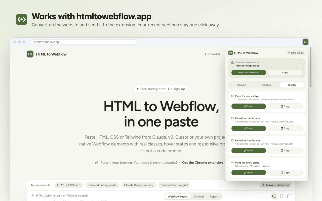 HTML to Webflow image 4