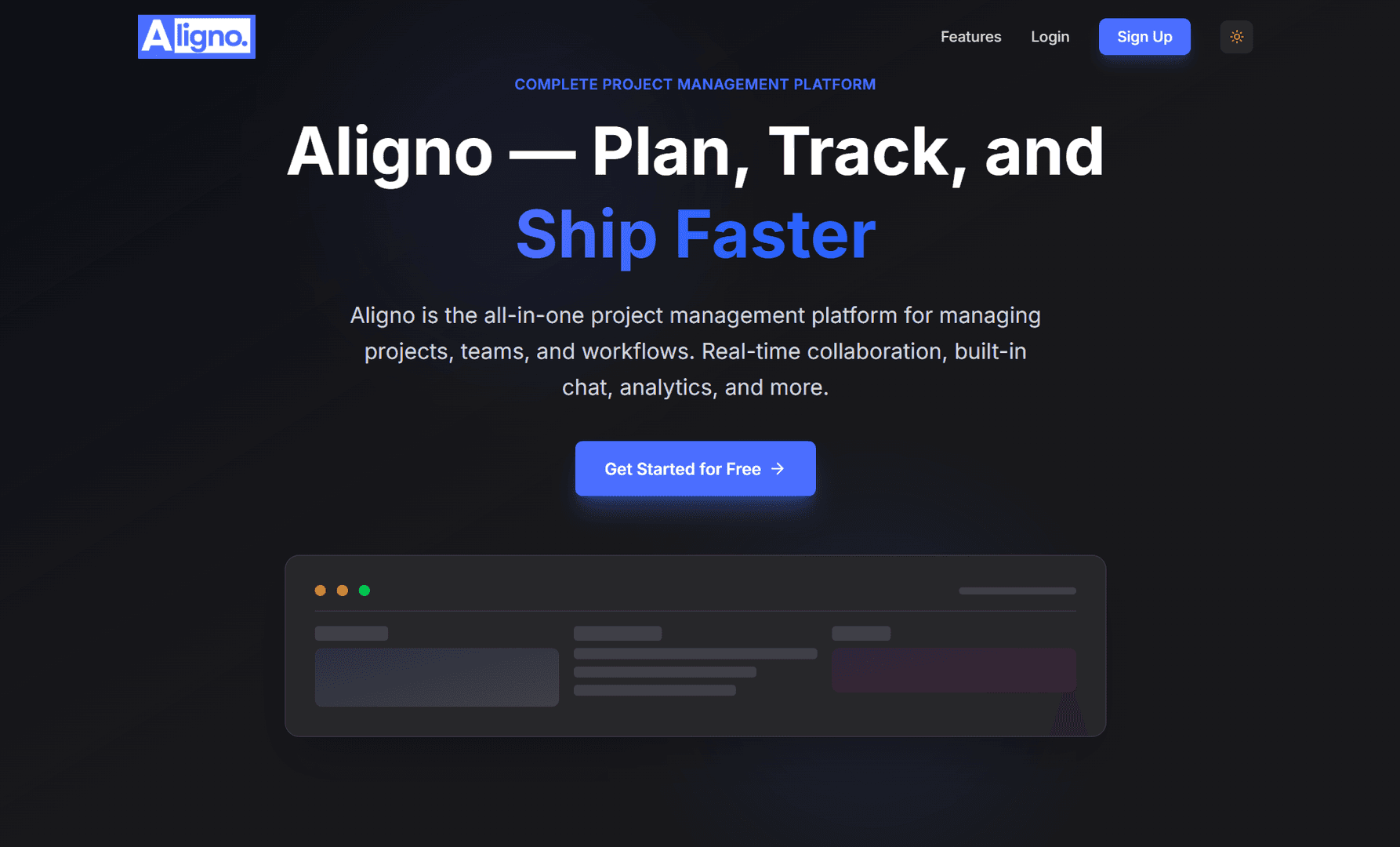 Aligno - Team Project Management Tool image 1