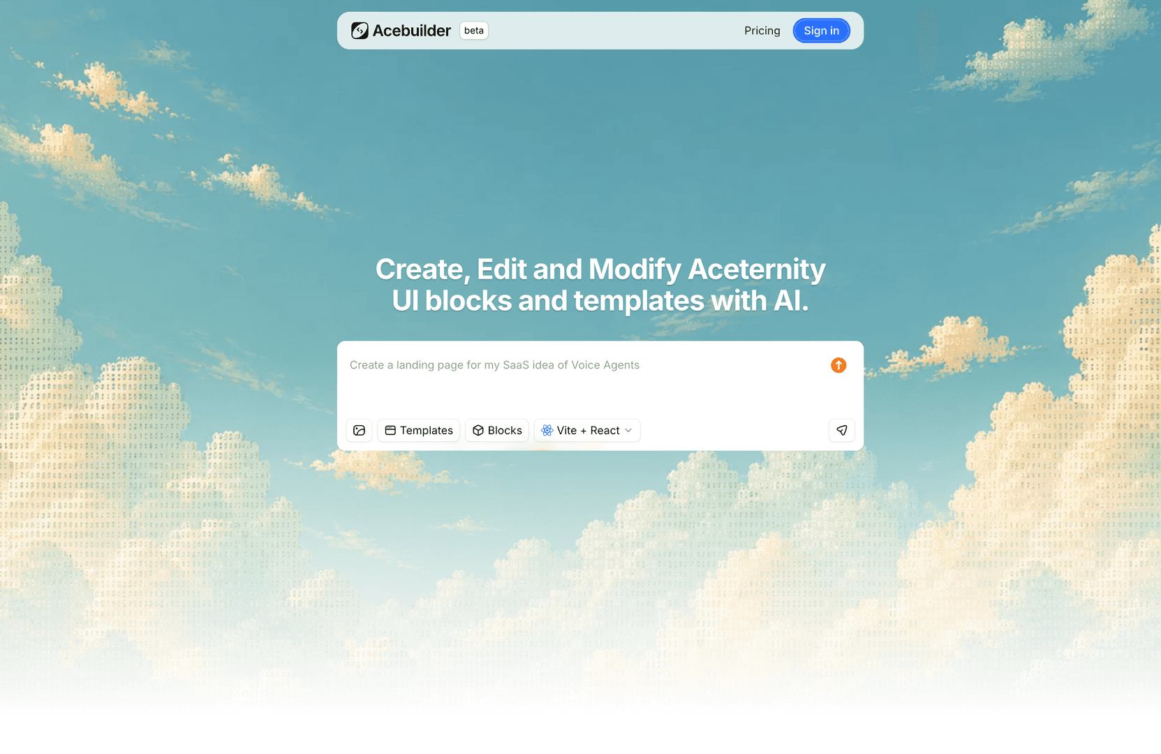 Acebuilder - Build landing pages with AI image 1