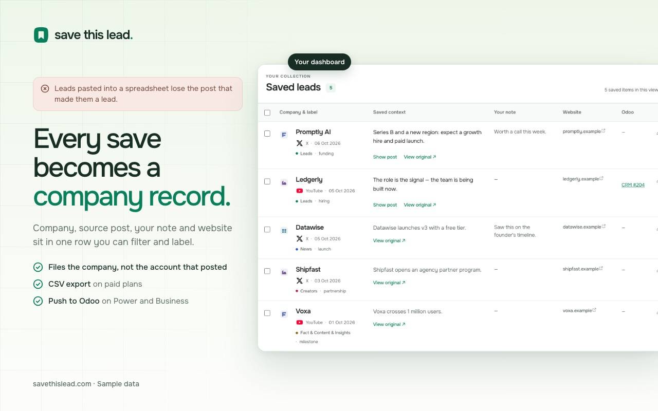 Save This Lead image 2