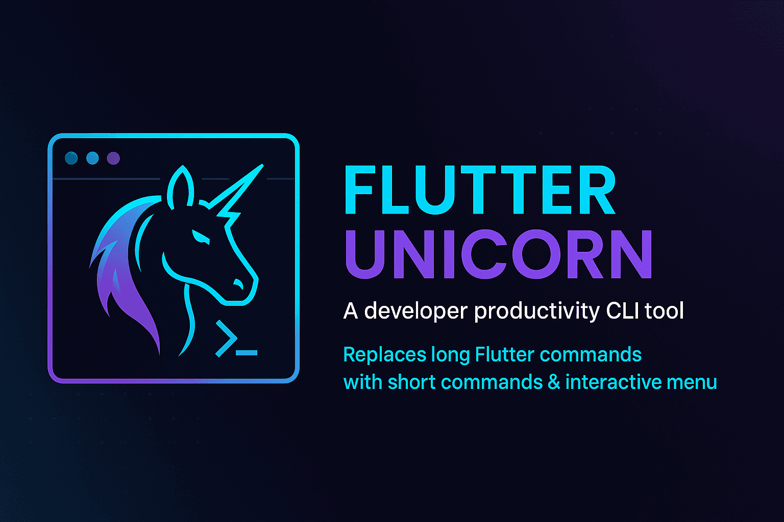 🦄 Flutter UnicornCLI image 1