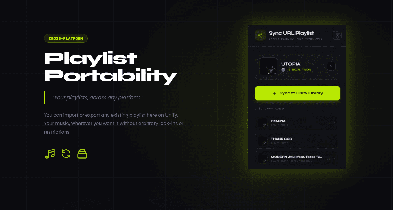 UNIFY — All Your Music. One Place. image 3