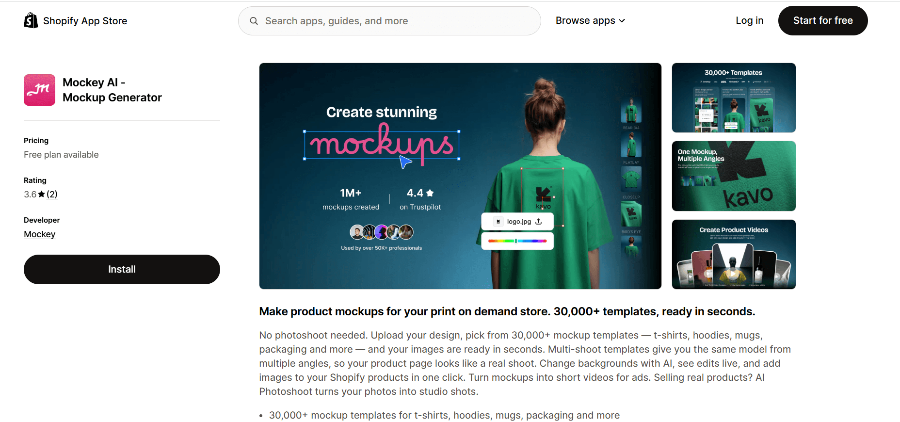 Mockey AI ‑ Mockup Generator image 4