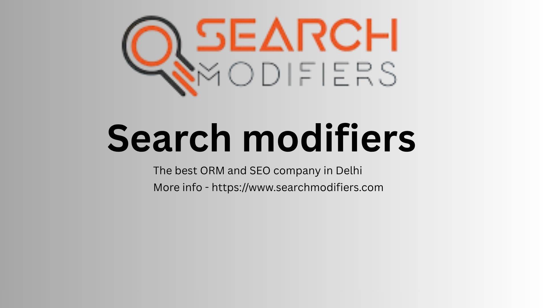 Search Modifiers image 1