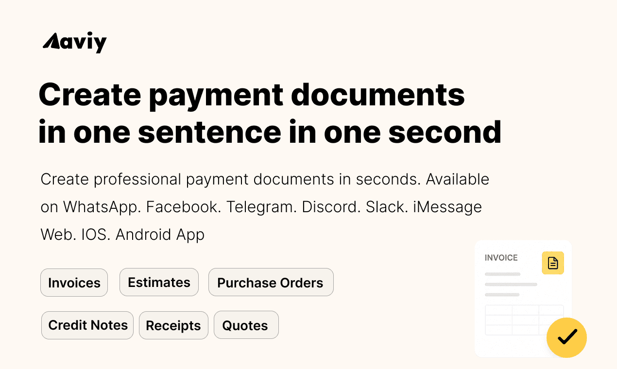 Aviy - AI-Powered Invoicing for Everyone image 2