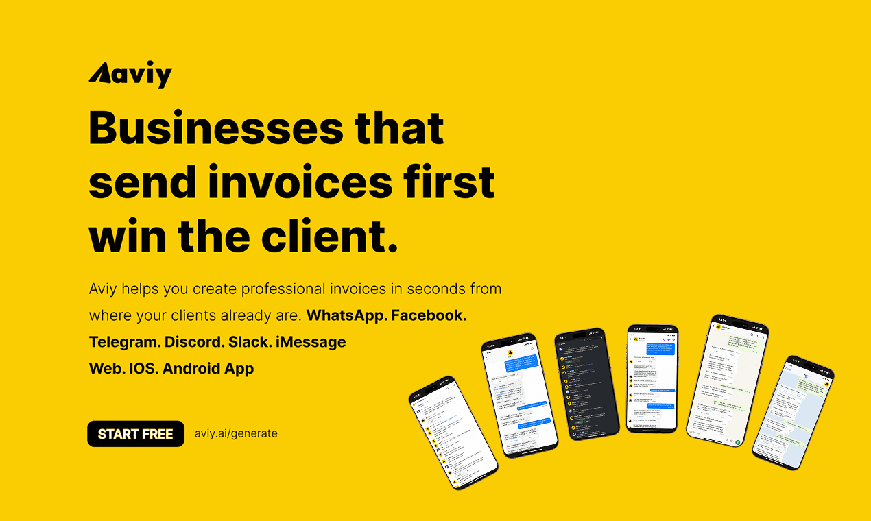 Aviy - AI-Powered Invoicing for Everyone image 3