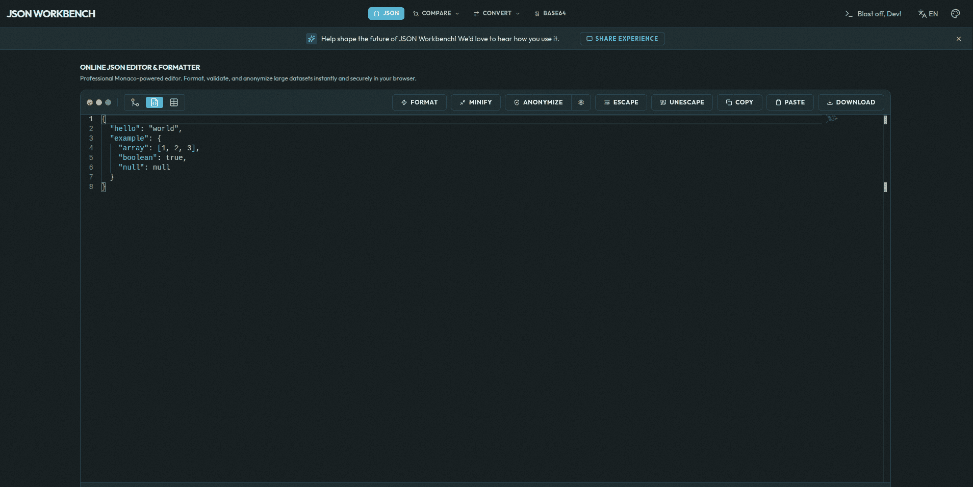 JSON Workbench Professional JSON Data Tools image 1