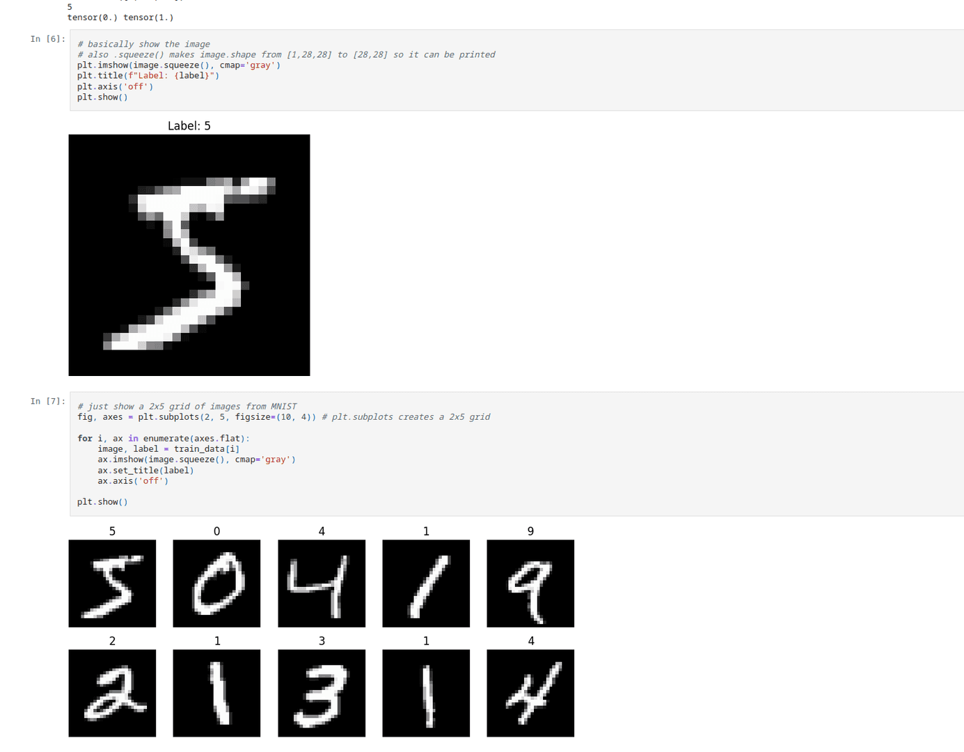 A tiny CNN on MNIST image 1