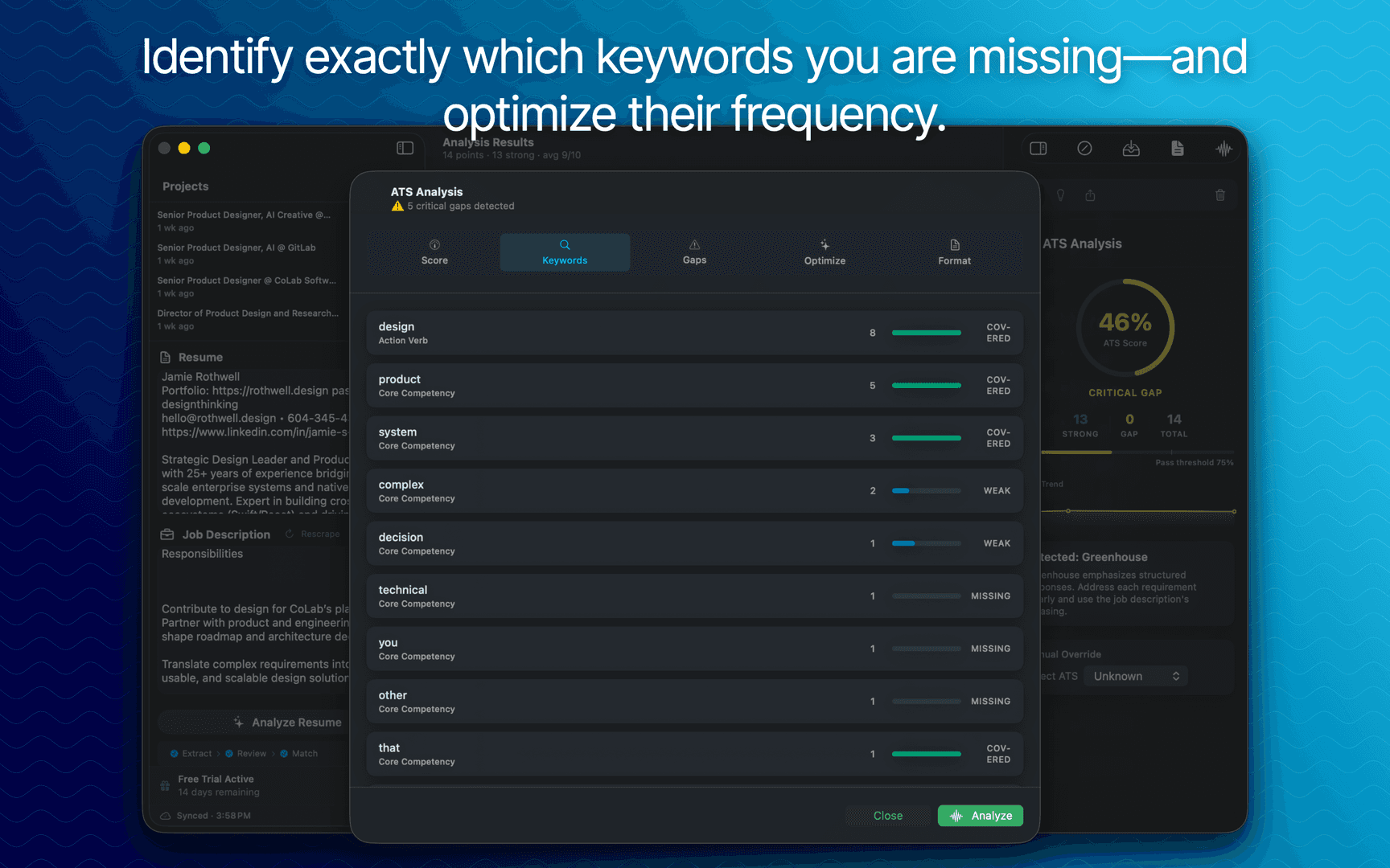 Matchflo — AI Resume Tailor for macOS image 4