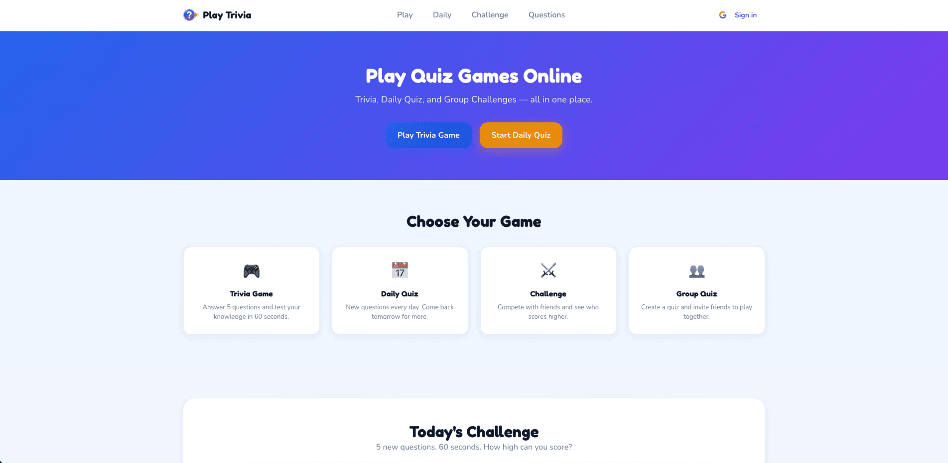 Play Trivia, Daily Quiz, and Group Challenges image 1