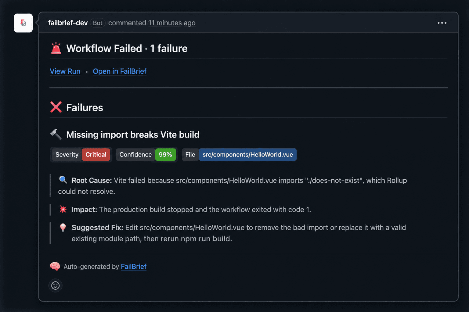 FailBrief image 1