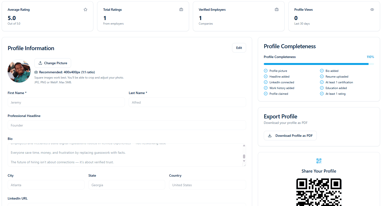WorkVerify - Verified Reputation Network image 1