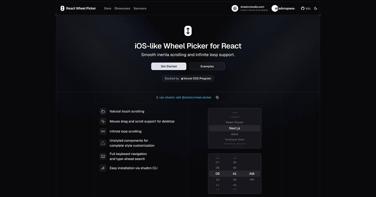 React Wheel Picker image 1